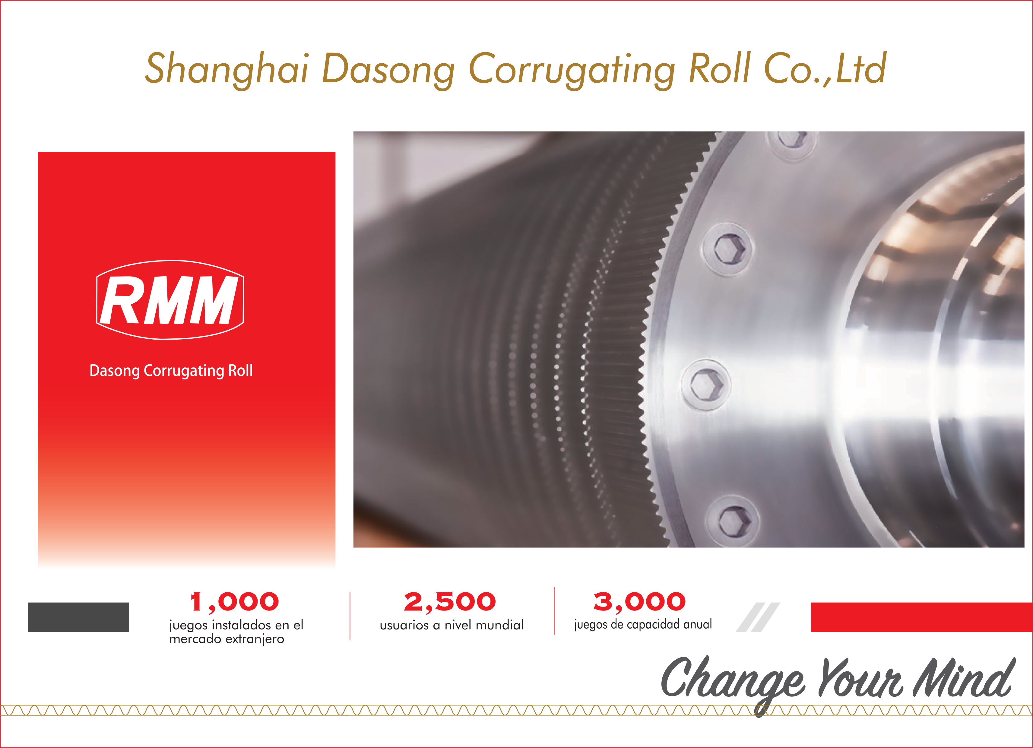 Obtendrá más información sobre los desarrollos tecnológicos de RMM en el catálogo Corrugating Roll Master